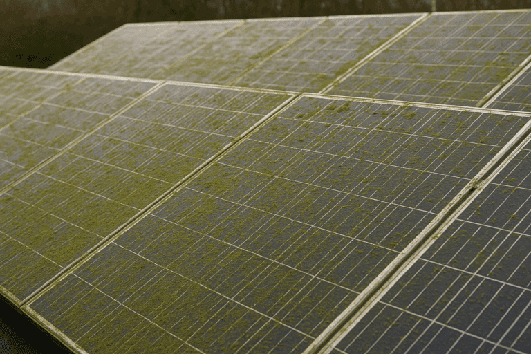 groene aanslag zonnepanelen