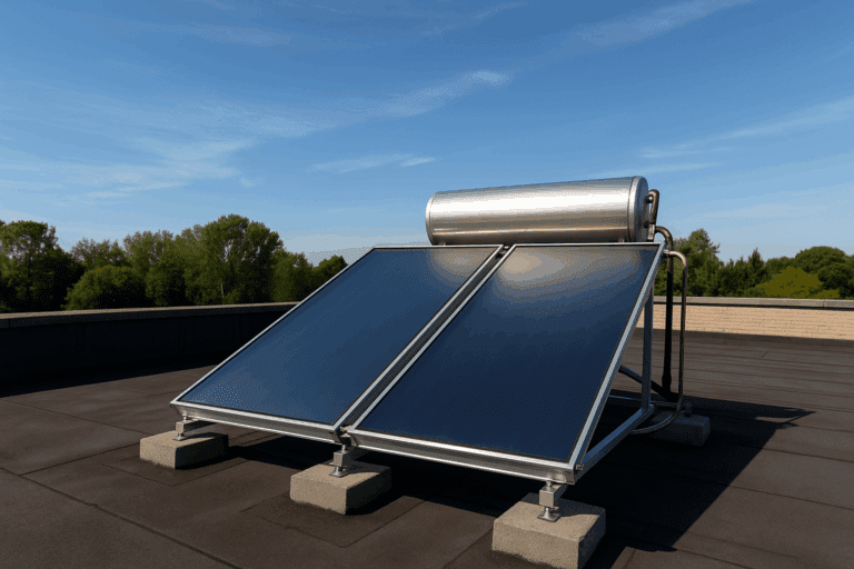 zonneboiler plat dak